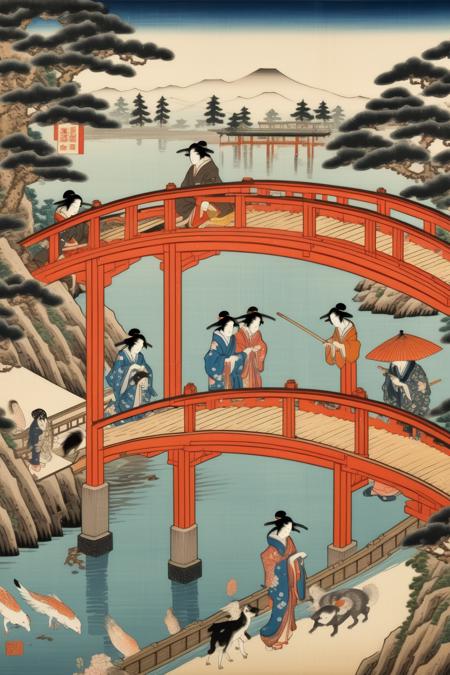 00646-1692503700-_lora_Ukiyo-e Art_1_Ukiyo-e Art - ukiyo-e Japanese isometric woodblock painting of a bridge over a lake with tatami and screens.png